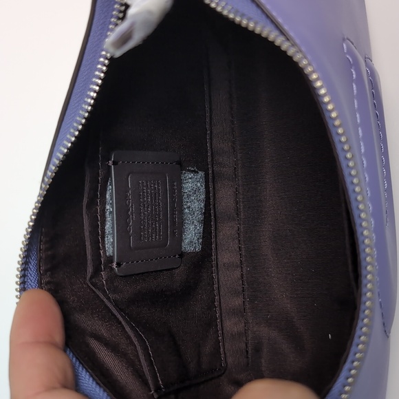 Coach CR099 Teri Shoulder leather Bag Silver/Light Violet (Frim Price) - Picture 11 of 16